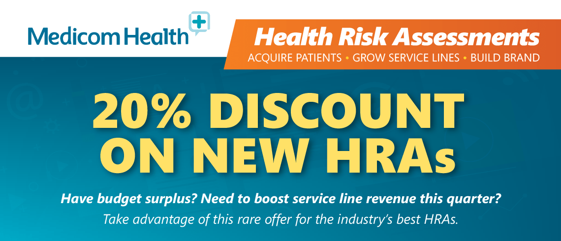 Limited time discount offer on HRAs